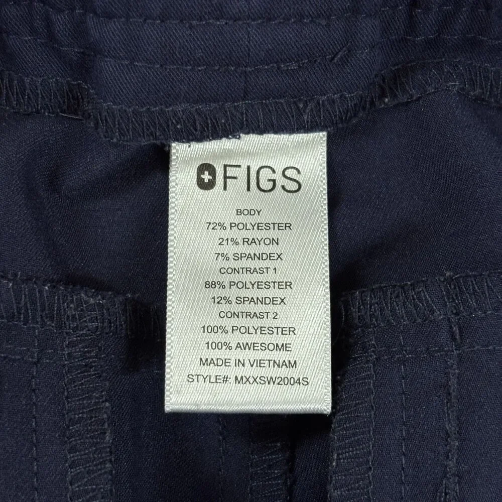 FIGS Technical Collection Tansen Jogger Pants Men's Medium Blue M Short Scrub